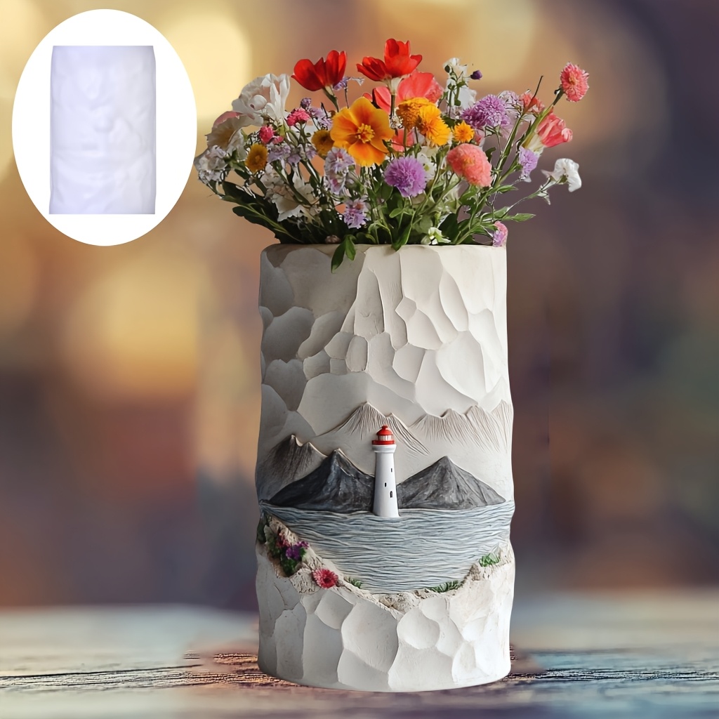 Sea Lighthouse Relief Flower P - огляд і ціна Resin Ocean Wave Mold