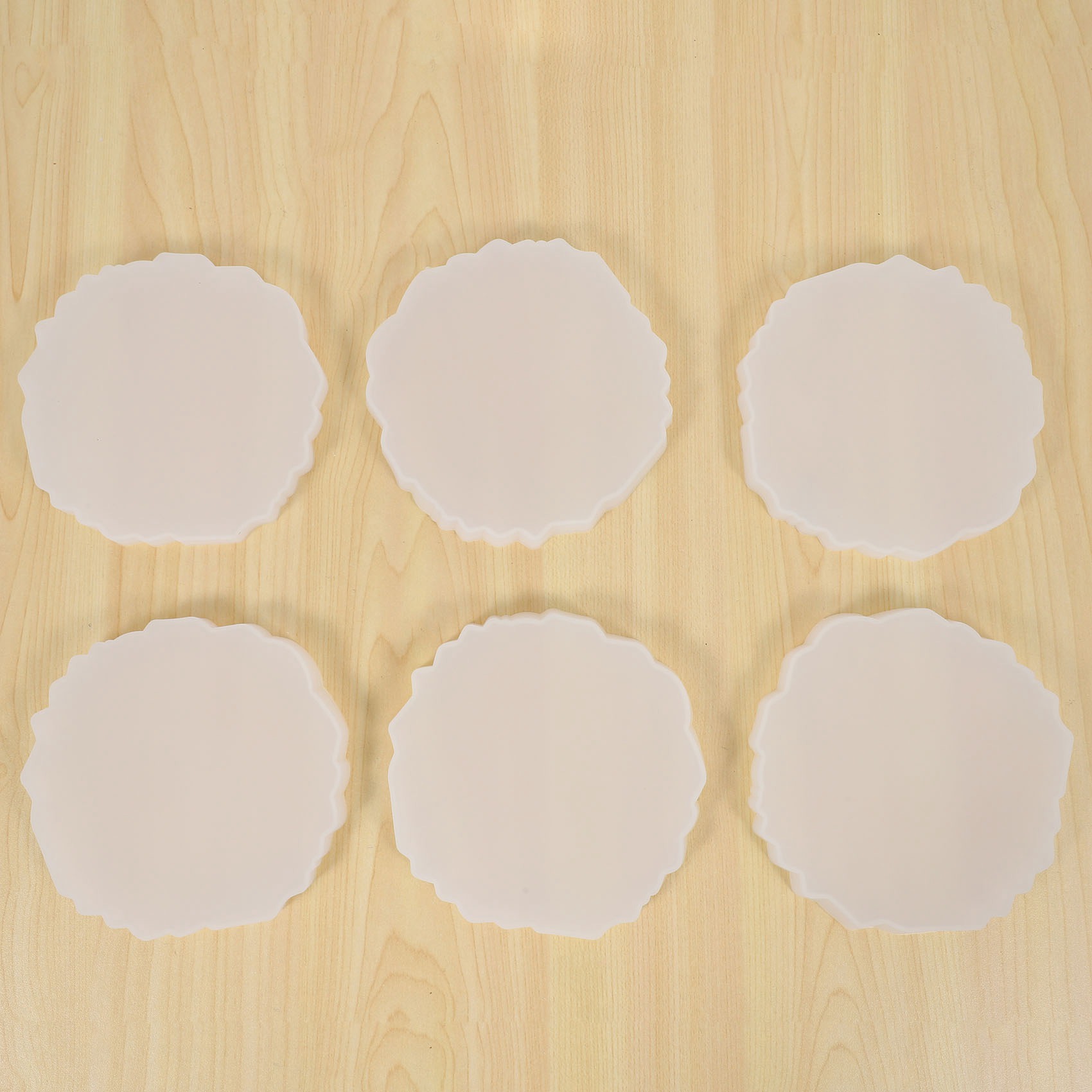 A58Z 6 Pieces Resin Coaster Mo - огляд і ціна Geode Mold Silicone