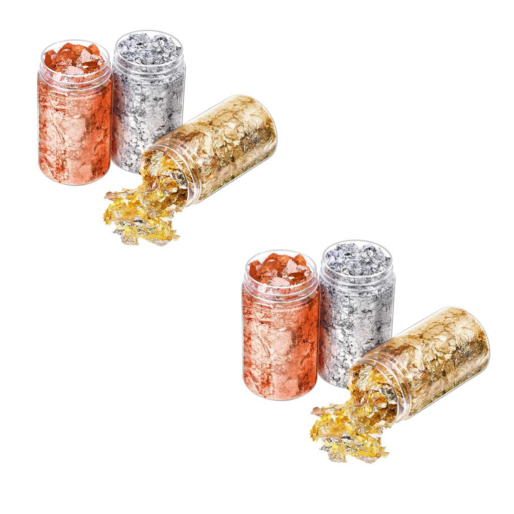 6Pcs Gold Foil Flakes Paper Na - огляд і ціна Gold Foil Flakes