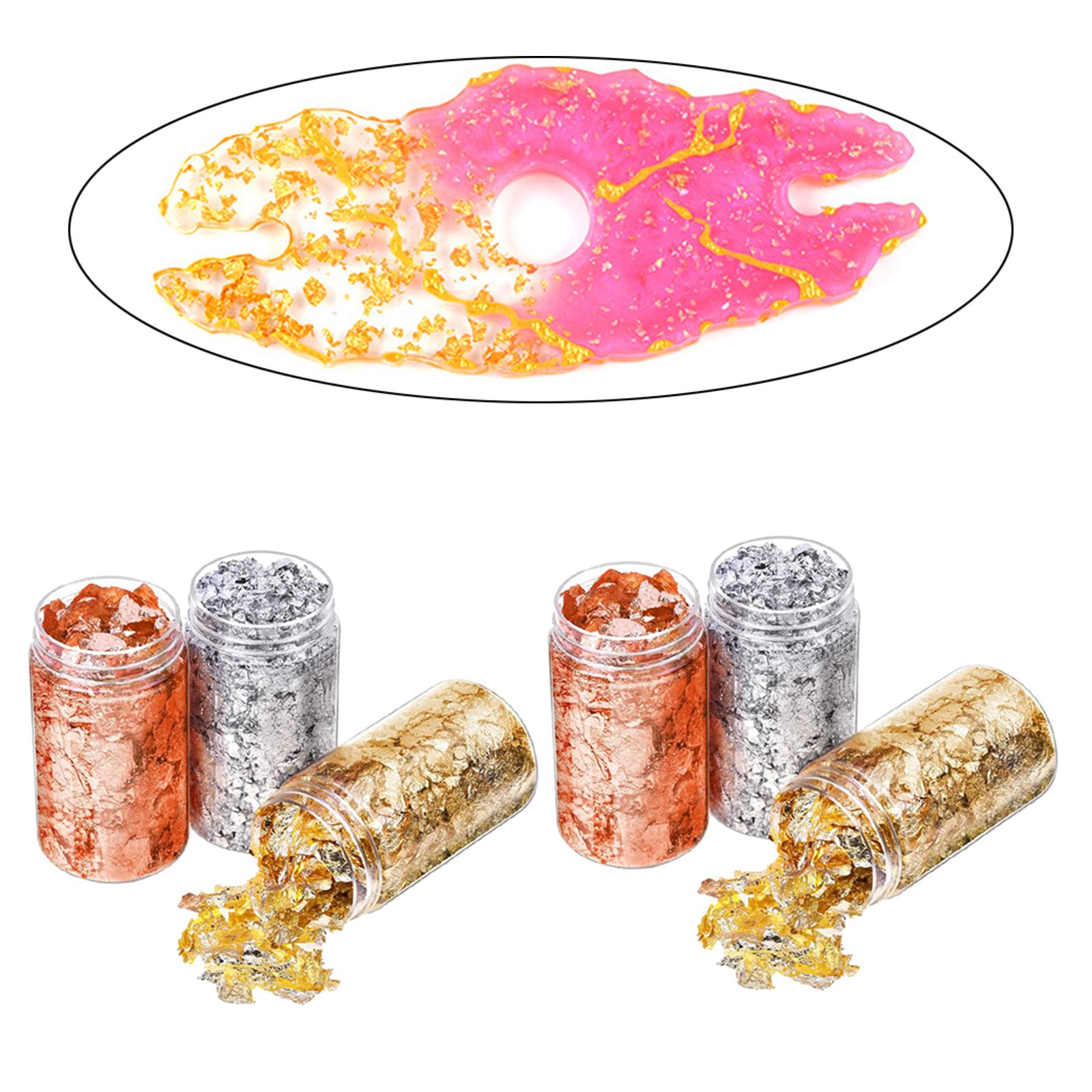 6Pcs Gold Foil Flakes Paper Na - огляд і ціна Gold Foil Flakes