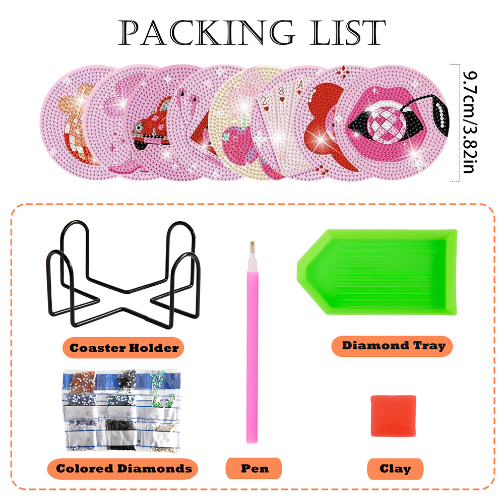 8 Pieces/Set of Diamond Painti - огляд і ціна Resin Craft Kit