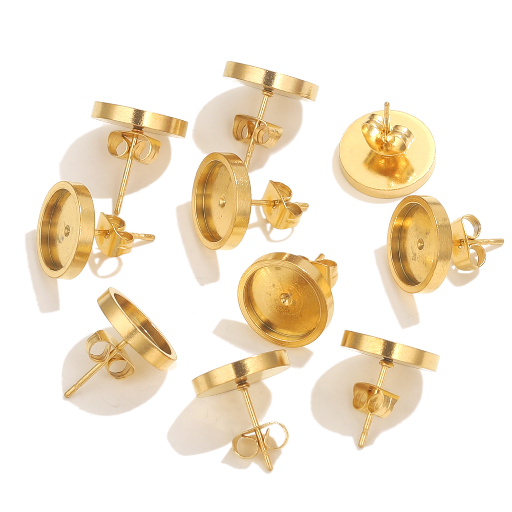 10pcs Stainless Steel Gold Ear - огляд і ціна Resin Craft Kit